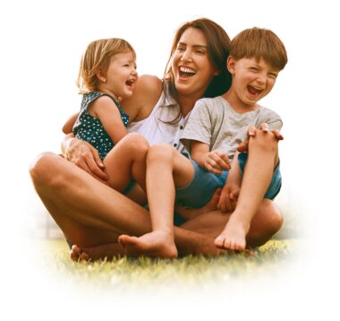 Family playing together