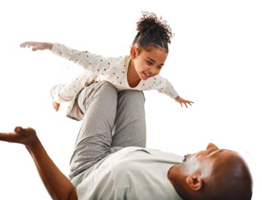 Family playing together